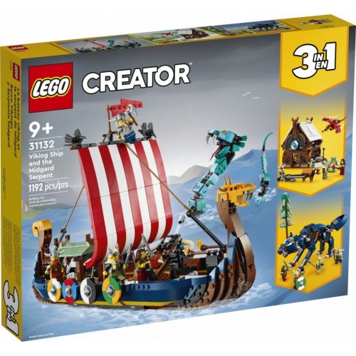 LEGO CREATOR 31132 VIKING SHIP AND THE MIDGARD SERPENT
