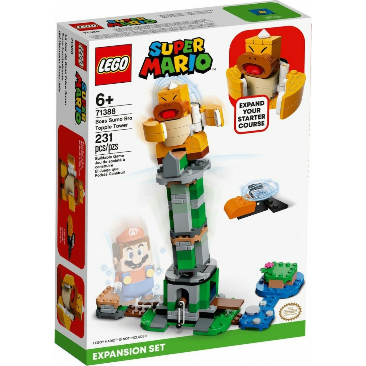 LEGO SUPER MARIO 71388 BOSS SUMO BRO TOPPLE TOWER EXPANSION SET