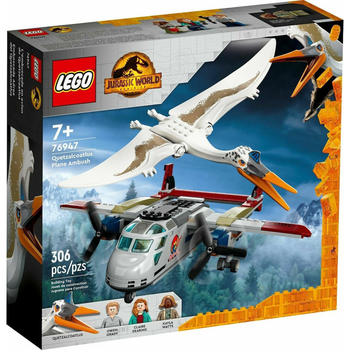 LEGO JURASSIC WORLD 76947 QUETZALCOATLUS PLANE AMBUSH