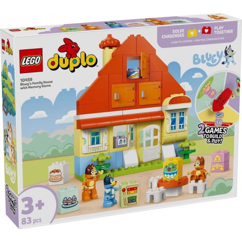 LEGO DUPLO BLUEY 10459 BLUEY'S FAMILY HOUSE WITH MEMORY GAME