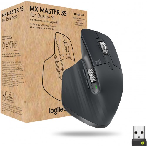 MOUSE LOGITECH MX MASTER 3S WIRELESS GRAPHITE 910-006582