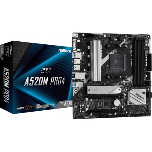 MOTHERBOARD MSI A520M PRO4 AMD AM4 90-MXBDU0-A0UAYZ