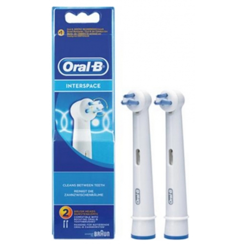 ORAL-B ELECTRIC TOOTHBRUSH INTERSPACE HEAD 2 PCS
