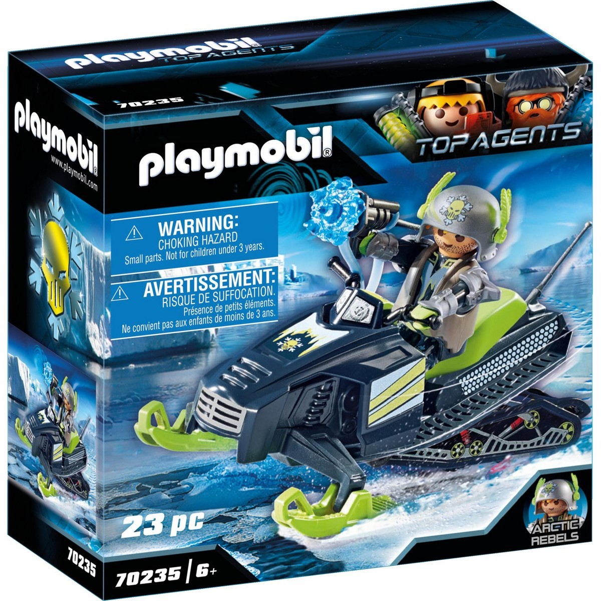 PLAYMOBIL TOP AGENTS 70235 ARCTIC REBELS ICE SCOOTER (OPEN BOX)
