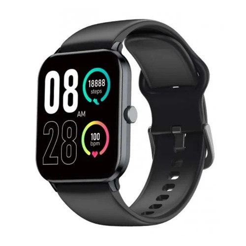 QCY GTC SPORTS WATCH BLACK 46MM 70 SPORT MODES HEART RATE BLOOD PRESSURE 10DAY BATTERY