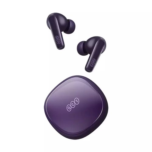 QCY T13X TWS PURPLE - 30 HOUR BATTERY - TRUE WIRELESS EARBUDS 