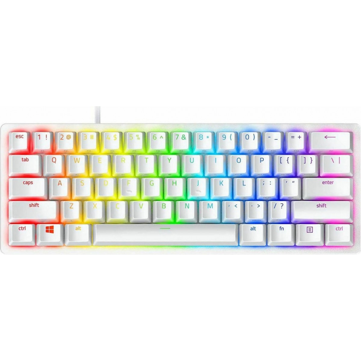 KEYBOARD RAZER HUNTSMAN MINI MERCURY ED. 60% OPTO MECHANICAL RED SWITCH RZ03-03390400-R3M1 US