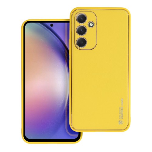 ΘΗΚΗ ΓΙΑ SAMSUNG GALAXY A54 5G FORCELL LEATHER YELLOW