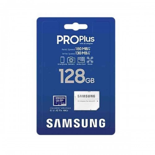 SAMSUNG PRO PLUS MB-MD128SA 128GB MICROSDXC UHS-I CARD 10