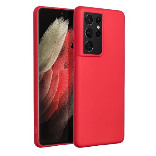 ΘΗΚΗ ΓΙΑ SAMSUNG GALAXY S21 ULTRA FORCELL SOFT RED