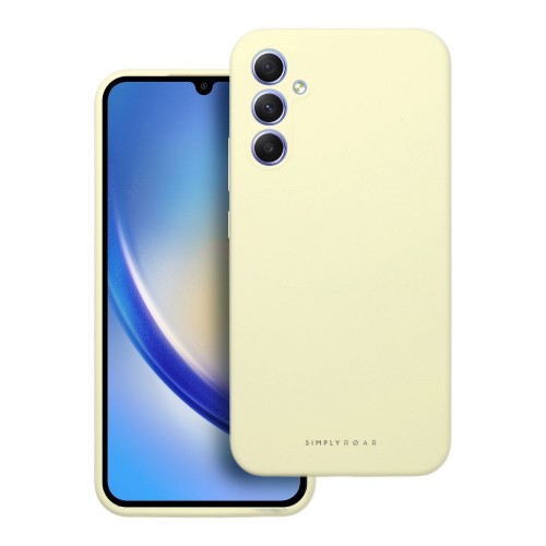 ΘΗΚΗ ΓΙΑ SAMSUNG GALAXY A34 5G ROAR CLOUD SKIN LIGHT YELLOW