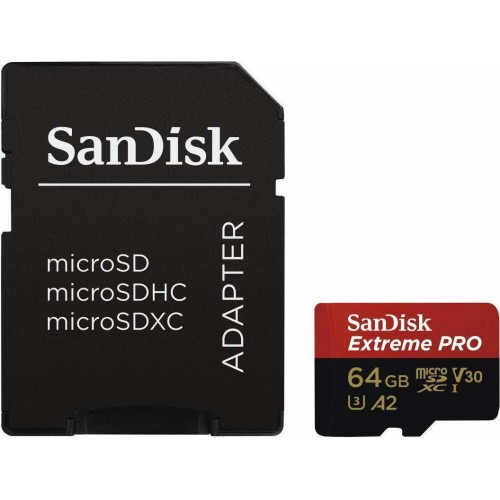 MICROSDXC SANDISK A2 170MB 64GB EXTREME PRO SDSQXCY-064G-GN6MA