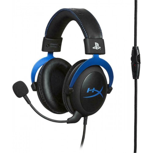 HYPERX CLOUD OVER EAR GAMING HEADSET BLACK-BLUE 4P5H9AM