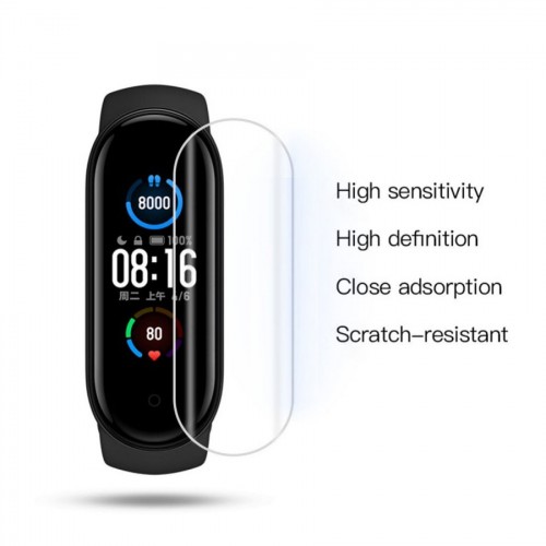 TEMPERED GLASS PET PROTECTOR FOR SMARTWATCH XIAOMI BAND 5