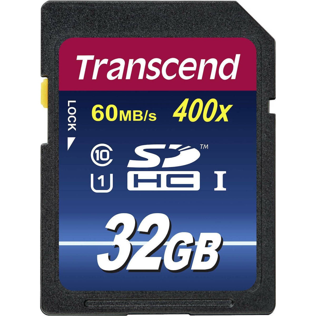 SDHC TRANSCEND 32GB 400X CLASS 10 U1 UHS-I WITH ADAPTER TS32GSDU1