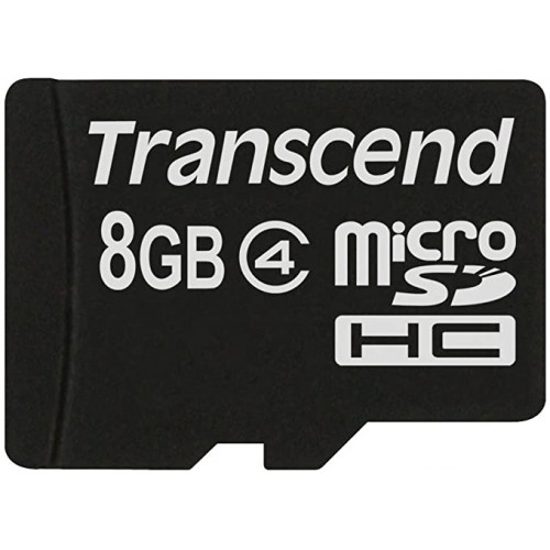 MICRO SDHC TRANSCEND 8GB CLASS 4 TS8GUSDC4
