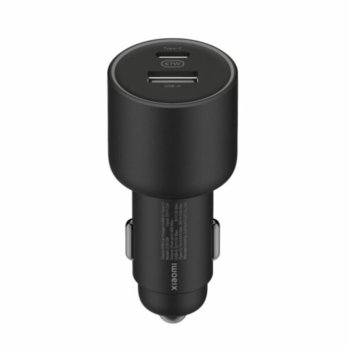 XIAOMI 67W CAR CHARGER USB-A & TYPE-C BLACK BHR6814GL