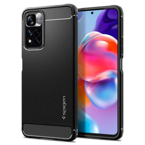ΘΗΚΗ ΓΙΑ XIAOMI REDMI NOTE 11 PRO PLUS 5G SPIGEN RUGGED ARMOR MATTE BLACK ACS04804