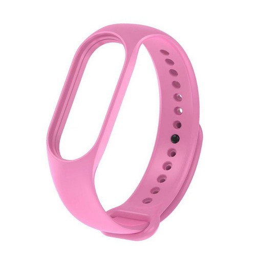 STRAP SILICONE FOR XIAOMI MI BAND 5/6/7 PINK (37)