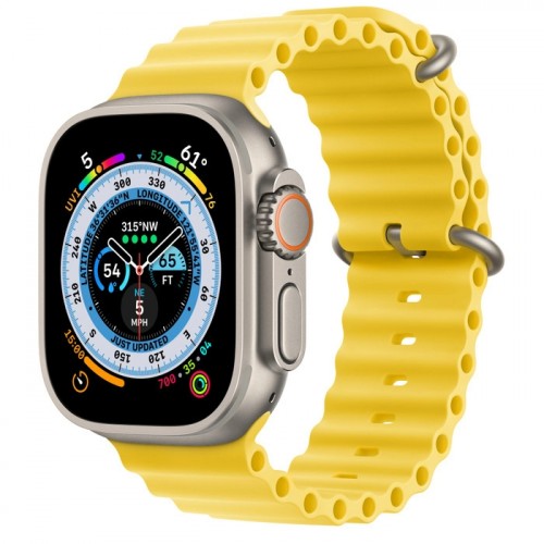 APPLE WATCH ULTRA 49mm TITANIUM YELLOW OCEAN BAND EU MNHG3