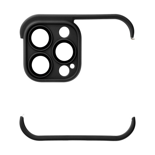 MINI BUMPERS FOR APPLE IPHONE 15 PRO MAX BLACK WITH CAMERA ISLAND PROTECTION