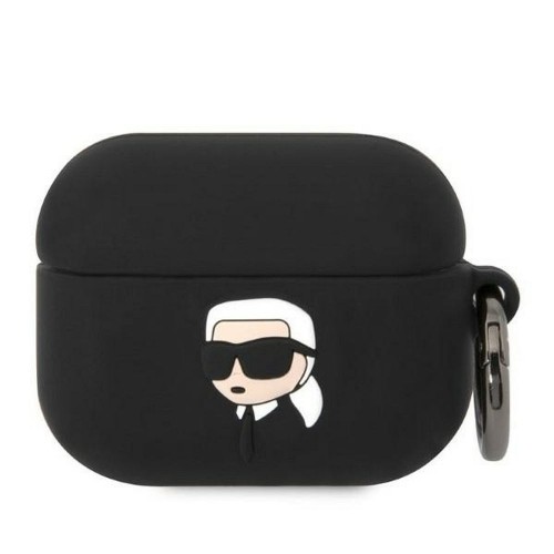 ΘΗΚΗ ΓΙΑ APPLE AIRPODS PRO KARL LAGERFELD 3D SIL NFT ORIGINAL BLACK KLAPRUNIKK