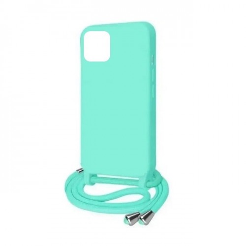 ΘΗΚΗ ΓΙΑ APPLE IPHONE 14 PRO MAX COLOURED SILICONE CORD BACK COVER TURQUOISE