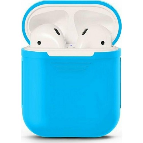 ΘΗΚΗ ΓΙΑ APPLE AIRPODS 1/2 SENSO SILICONE CYAN SEBPG2C