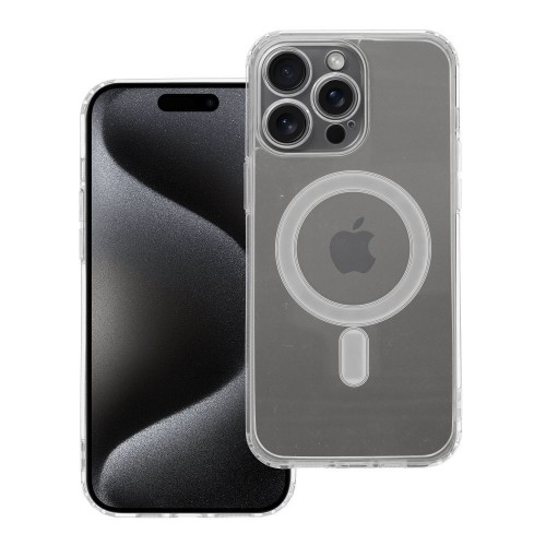 ΘΗΚΗ ΓΙΑ APPLE IPHONE 15 PRO MAX CLEAR MAG COVER WITH CAMERA PROTECTION