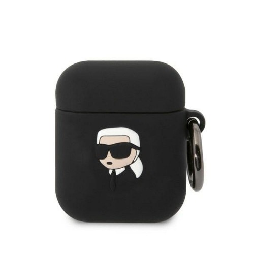 ΘΗΚΗ ΓΙΑ APPLE AIRPODS 1/2 KARL LAGERFELD NFT KARL BLACK ORIGINAL KLA2RUNIKK 