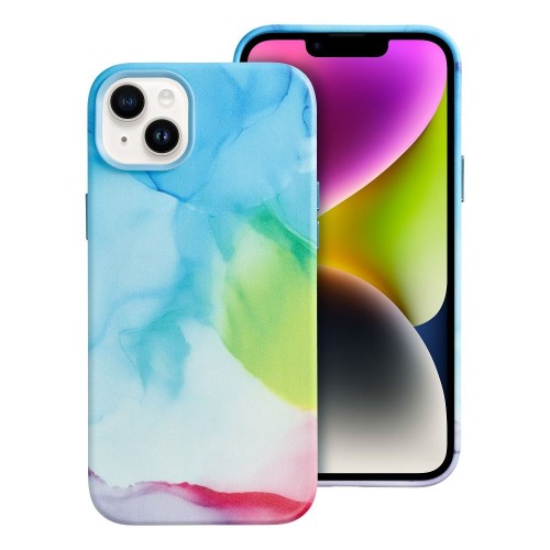 ΘΗΚΗ ΓΙΑ APPLE IPHONE 14 PLUS LEATHER MAG COVER COLOR SPLASH
