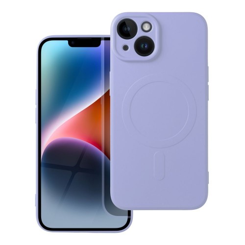 ΘΗΚΗ ΓΙΑ APPLE IPHONE 14 SILICONE MAG COVER PURPLE