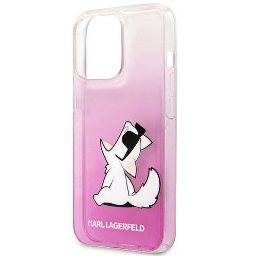 ΘΗΚΗ ΓΙΑ APPLE IPHONE 14 PRO KARL LAGERFELD FACEPLATE CHOUPETTE EAT PINK KLHCP14LCFNRCPI