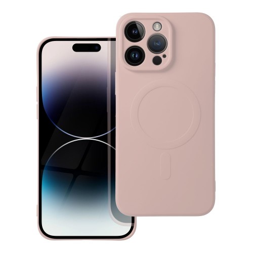 ΘΗΚΗ ΓΙΑ APPLE IPHONE 14 PRO MAX SILICONE MAG COVER PINK