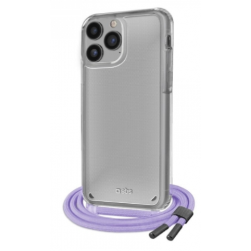 ΘΗΚΗ ΓΙΑ APPLE IPHONE 14 PRO SBS NECKLACE STRAP BACKCOVER PURPLE SCROPEIP1461PV