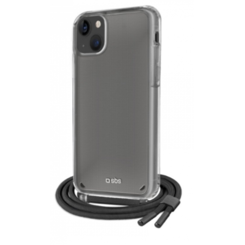 ΘΗΚΗ ΓΙΑ APPLE IPHONE 14 PLUS SBS NECKLACE STRAP BACKCOVER BLACK SCROPEIP1467K