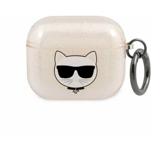 ΘΗΚΗ ΓΙΑ APPLE AIRPODS 3 KARL LAGERFELD KLA3UCHGD ORIGINAL GOLD/GLITTER