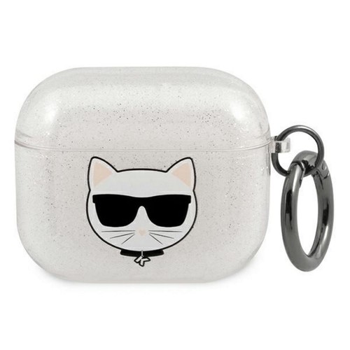 ΘΗΚΗ ΓΙΑ APPLE AIRPODS 3 KARL LAGERFELD KLA3UCHGS ORIGINAL SILVER/GLITTER