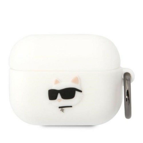 ΘΗΚΗ ΓΙΑ APPLE AIRPODS PRO KARL LAGERFELD 3D SIL NFT CHOUPETTE ORIGINAL WHITE KLAPRUNCHH