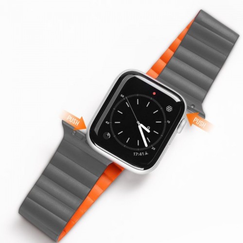 DUX DUCIS CHAIN VERSION STRAP FOR APPLE WATCH 42/44/45mm GREY