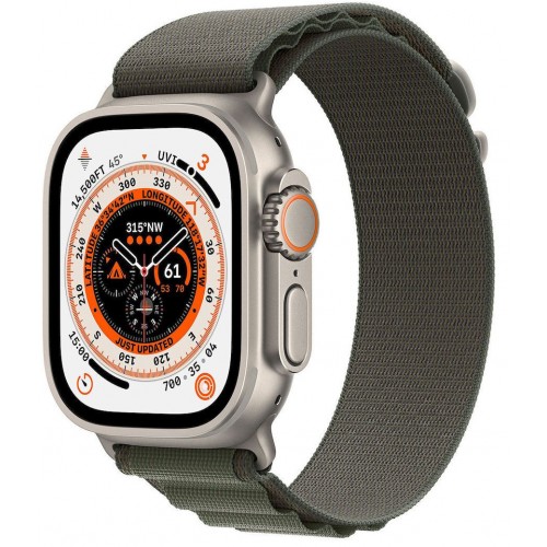APPLE WATCH ULTRA 49mm TITANIUM ALPINE LOOP MEDIUM GREEN EU MQFN3