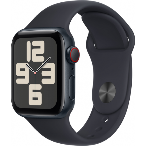 APPLE WATCH SE 2024 40mm MIDNIGHT ALUMINIUM MIDNIGHT SPORT BAND S/M MXE73 EU