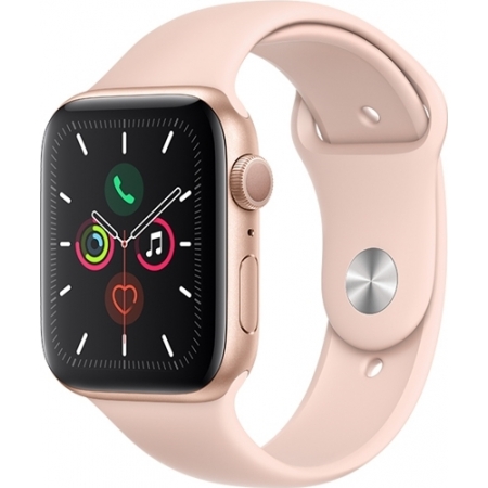 APPLE WATCH 5 44mm GPS+CELLULAR GOLD ALUMINUM WITH PINK SAND SPORT BAND EU (MWWD2) 