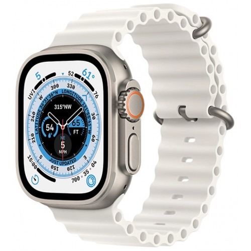 APPLE WATCH ULTRA 49mm TITANIUM WHITE OCEAN BAND EU MNHF3