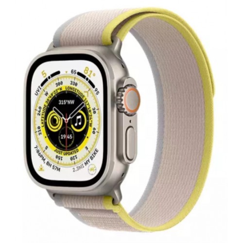 APPLE WATCH ULTRA 49mm TITANIUM TRAIL LOOP M/L YELLOW/BEIGE EU MQFU3