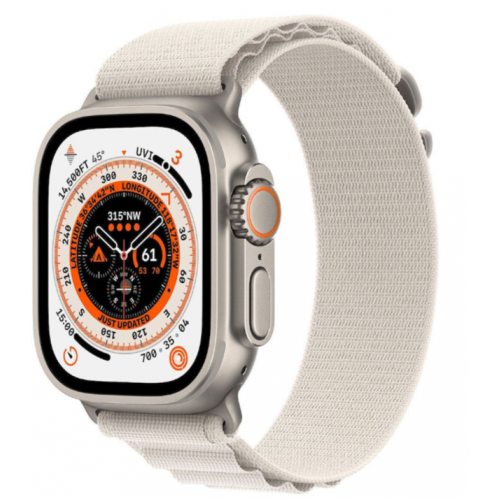 APPLE WATCH ULTRA 49mm TITANIUM ALPINE LOOP MEDIUM STARLIGHT EU MQFR3