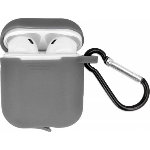 Θηκη για Apple Airpods Senso Silicone with Holder Grey SEBPG2RG