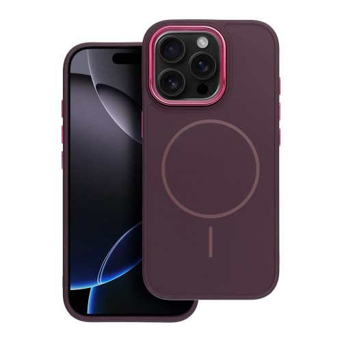 ΘΗΚΗ ΚΙΝ. ΤΗΛ. FRAME MAG COVER COMPATIBLE WITH MAGSAFE IPHONE 16 PURPLE
