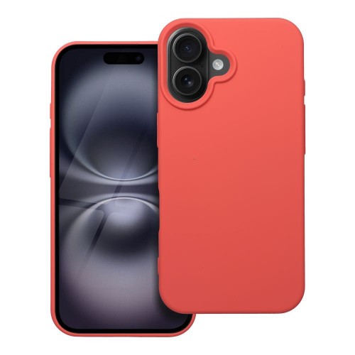 ΘΗΚΗ ΚΙΝ. ΤΗΛ. SILICONE IPHONE 16 PEACH