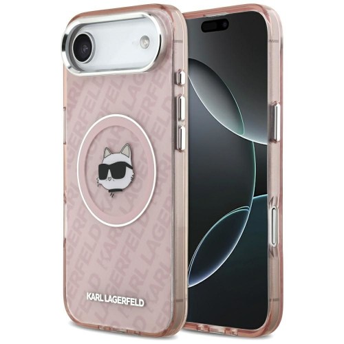 ΘΗΚΗ IPHONE 17 AIR COMPATIBLE WITH MAGSAFE KARL LAGERFELD (IML CHOUPETTE HEAD LOGO) KLHMP17MHMKBCHOP PINK